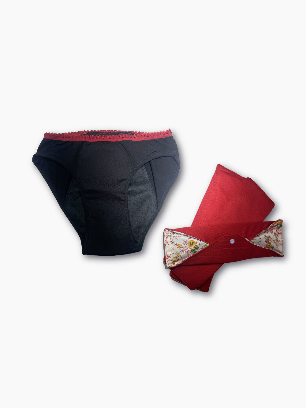 Kit de Base : 1 Culotte et 3 Serviettes Hygiéniques Réutilisables